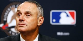 Rob Manfred answering questions