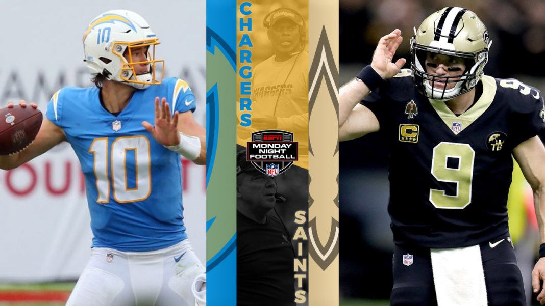 Los Angeles Chargers vs New Orleans Saints: MNF Stat ...
